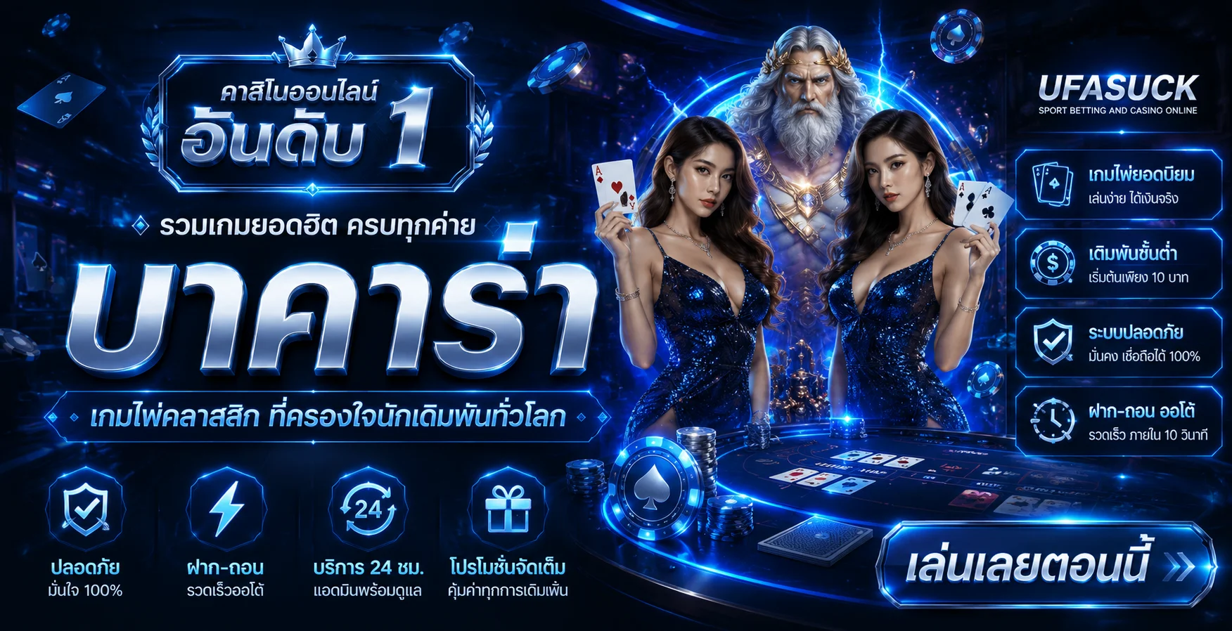 คาสิโนออนไลน์ EAZYTOP1 เล่นบาคาร่าและเกมโต๊ะสดทุกค่าย